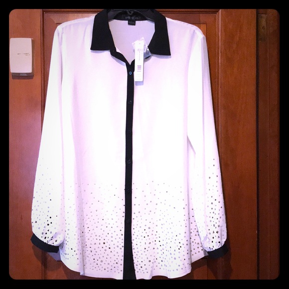 august silk Tops - Cutout blouse